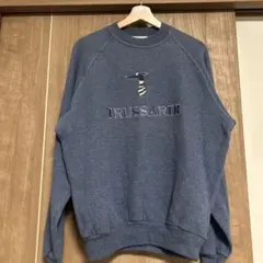 TRUSSARDI ✨刺繍ロゴストレーナー レア イタリア製 綿100% 新品