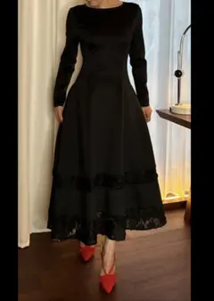 Christian Dior☆ロングワンピースF40☆ マクラメレース☆72万円 