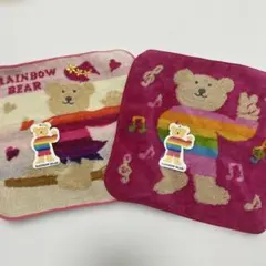 RAINBOW BEAR ミニタオルハンカチ 2枚セットのサムネイル