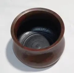 エフゴ　建水　その２ 楽天市場】【茶器/茶道具 建水】 唐銅（唐金） エフゴ型（餌畚型） 中