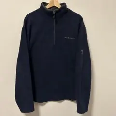 00s OLD NAVY ハーフジップ フリースジャケット ネイビー L