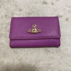 Vivienne Westwood 折財布 紫 バーガンディ シンプル 金 - メルカリ