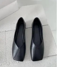 スクエアトゥスウィッチングパンプス39 (24.0-24.5cm)