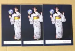 櫻坂46 石森璃花　2026年　浴衣　生写真　ヒキ 3枚のサムネイル