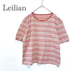 【レリアン】半袖Tシャツ M ボーダー柄 コットン100% サイドスリット 夏のサムネイル