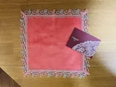 【新品】近沢レース×Maglie タオルハンカチ（チェリーピンク）