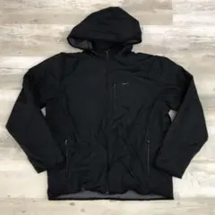 古着 NIKE ナイキ ナイロンジャケット L ブラック ジップアップ