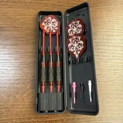 ダーツセット 赤黒デザイン ハードケース付き