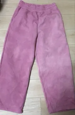 ユニクロCスエットパンツピンクリメイク