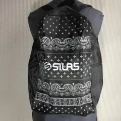 未使用　SILAS 　バンダナ柄 　バックパック リュック　黒