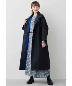 MEDE19F フェイクレザー バルマカーンコート レディース 3のサムネイル