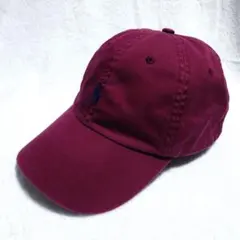 Polo by Ralph Lauren バーガンディ キャップ 韓国製 - メルカリ