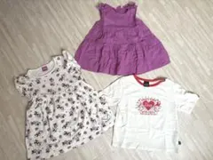 女の子トップス3枚セット　110-120cm
