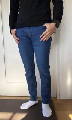 【MEN'S/着画有】ZARA MAN デニム 細身 ストレートジーンズ 38