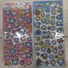 キャンディグリッターステッカー ぷくぷくあわわちゃん ハッピーマーチ 2点セット