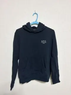 A.P.C. ロゴ プルオーバーパーカー ネイビー