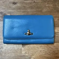 【最新☆新品】 Vivienne Westwood 二つ折り財布 青 Vivienne Westwood ヴィヴィアン ウエストウッド 財布 レディース 二