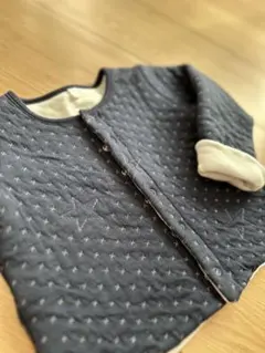 プチバトー　オーガニックコットン 星柄カーディガン 18m