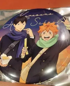 【新品未使用】 ハイキュー コスモワールド 特典 デカンバッチ 缶バッジ 烏野