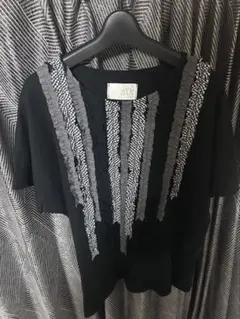 n'OrLABEL異素材フリルテープデザインTシャツのサムネイル