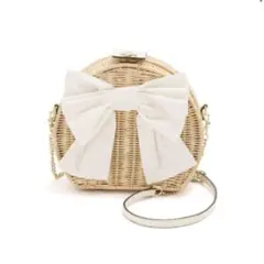 【Jill by Jillstuart】極美品♡リボン付きかごバッグ