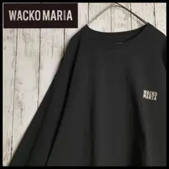 【美品・即完売XLサイズ】ワコマリア☆ワンポイント刺繍ロゴ入りロンＴ/1337