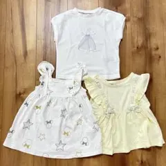 【3点まとめ売り】ディズニー ＆アプレレクール 他 90cm 女の子