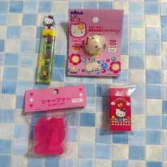 サンリオ　ハローキティ　レトロ　キャラクターグッズ　4点セット