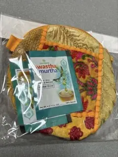 KALDI 2025年カンバディアポーチ セット ハーブティー2個入り イエロー