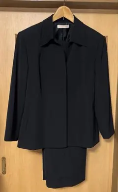 美品　喪服礼服　大きめサイズ　ズボンセット　ブラックフォーマル　21号