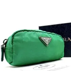 《現行/ギャラ付》PRADA 三角ロゴ サフィアーノRe-Nylon ミニポーチ