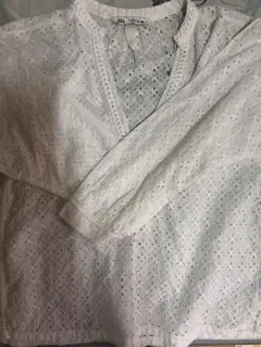 ZARA コットンレースセットアップ　S・XSサイズ