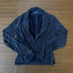 カーディガン 古着 ネイビー ブルー