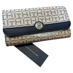 まとめ売り☆新品☆ TOMMY HILFIGER 長財布 ベージュ/ブラック