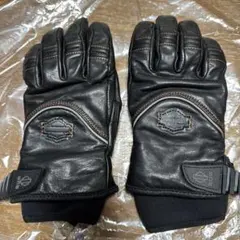 Harley-Davidson バイク用レザーグローブ 黒レディース