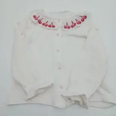 Shirley Temple チェリー刺繍シャツ 90