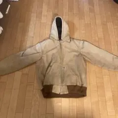 Carhartt アクティブジャケット　ダックジャケット　ベージュ　古着