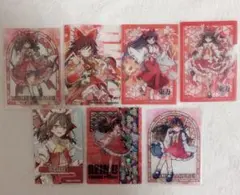 東方Project 博麗霊夢 カード 7点セット