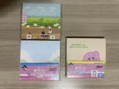 【カービィ】　一番くじ　立体メモ/半分折りメモ