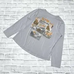 【ソーエン】ロングTシャツ パリ市街地 ストレッチ強 グレー 44