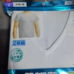 半袖V首Tシャツ 2枚組 3L