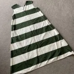 値下げ‼️ユニクロ✖️マリメッコ　ノースリボーダーAラインワンピース