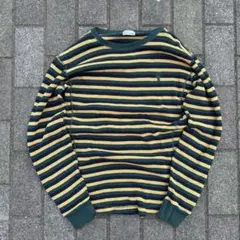 00's Vintage ワッフルボーダーロンT C-boy archive