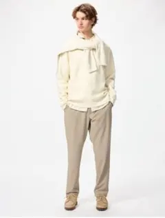 ユニクロ UNIQLO ウォームストレッチパンツ ベージュ