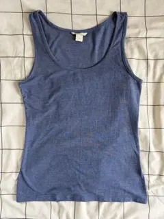 H&M BASIC タンクトップ ブルー Sサイズのサムネイル