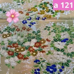 a 121 よりどり４点1000円　正絹小紋はぎれ　反物幅50cm ちりめん