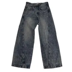 【WYM LIDNM】VINTAGE WASHED CURVED DENIM