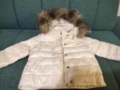babyGap フード付きダウンコート 12-24ヶ月　日本90cm 白