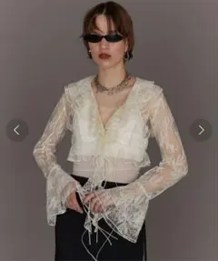 【PLANK PROJECT 】 LaceRRuffled Blouseのサムネイル