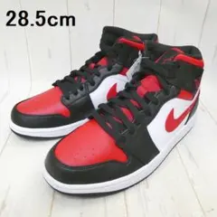 NIKE ナイキ エアジョーダン 1 ミッド 28.5cm 黒赤白